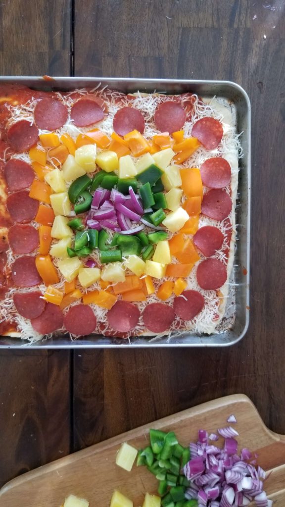 St. Patrick's Day pizza