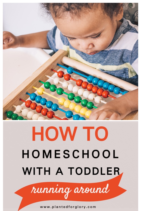 how to homeschool with a toddler