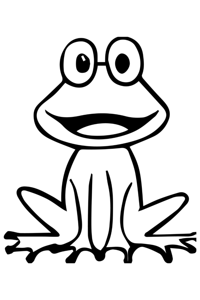 frog coloring page