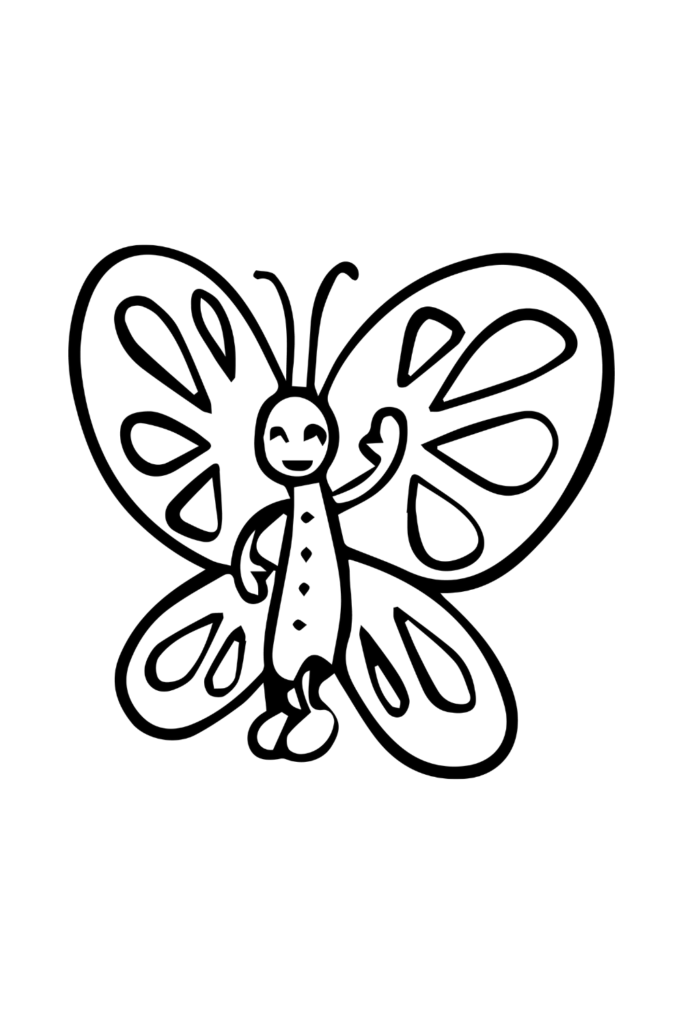 butterfly coloring page