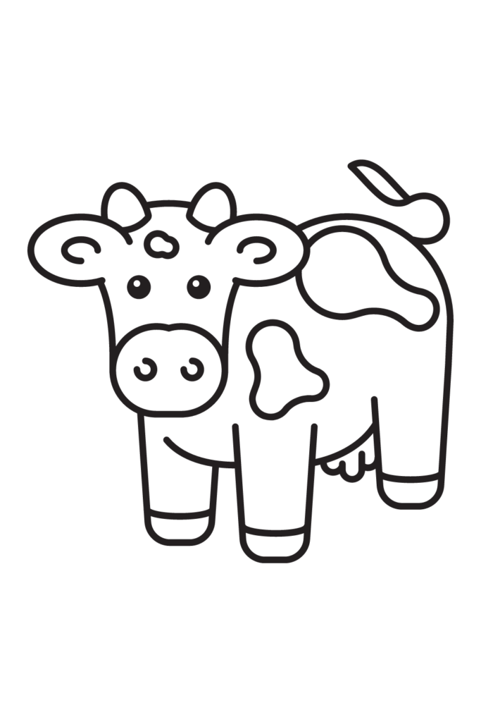 cow coloring page