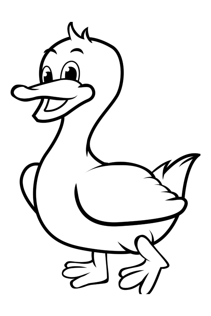 duck coloring page